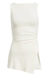 Reformation Walker Knit Top Fior Di Latte In White