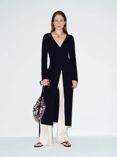 Reformation Wells Cashmere Duster Black Xs