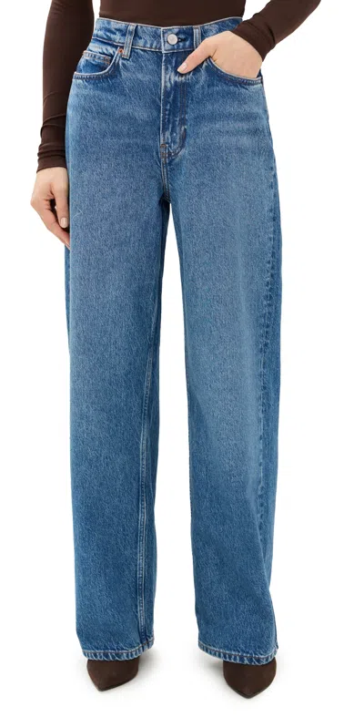 Reformation Wes High Rise Wide Leg Jeans Pelican