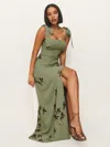 Reformation Westerly Dress In Iris Border