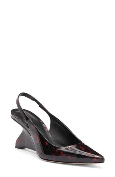 Reformation Westlyn Wedge Pump In Red