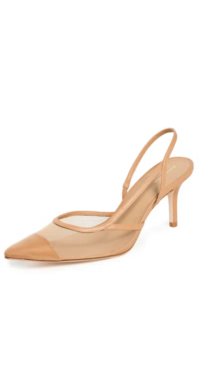 Reformation Whitnee Slingback Heels Sand