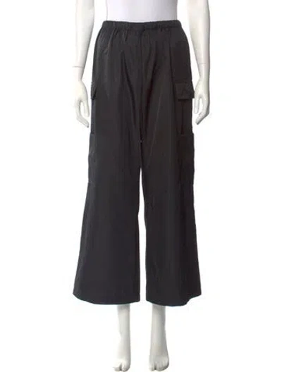 Pre-owned Reformation Wide Leg Pants In Black