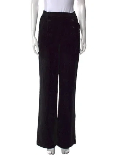Pre-owned Reformation Wide Leg Pants In Black