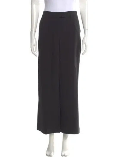 Pre-owned Reformation Wide Leg Pants In Black