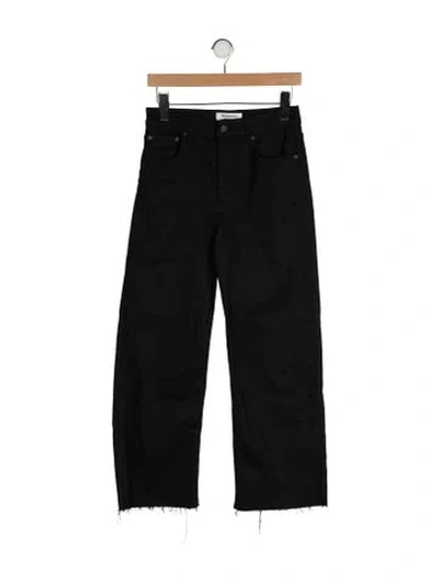 Pre-owned Reformation Wide Leg Pants In Black