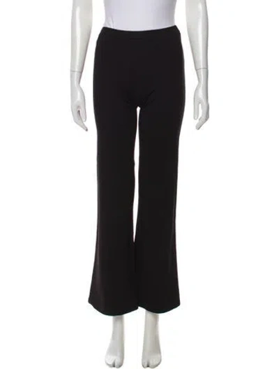 Pre-owned Reformation Wide Leg Pants In Black