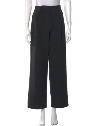 Pre-owned Reformation Wide Leg Pants In Black