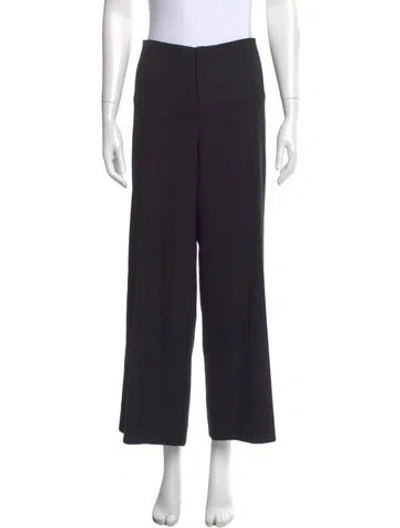 Pre-owned Reformation Wide Leg Pants In Black