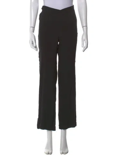 Pre-owned Reformation Wide Leg Pants In Black