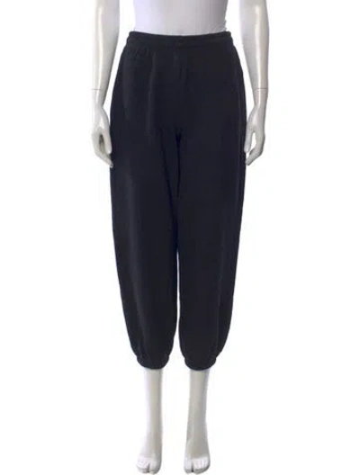 Pre-owned Reformation Wide Leg Pants In Black