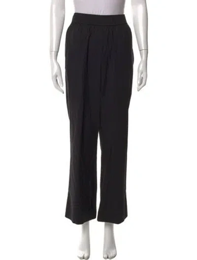 Pre-owned Reformation Wide Leg Pants In Black
