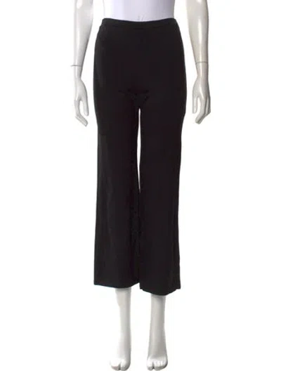Pre-owned Reformation Wide Leg Pants In Black