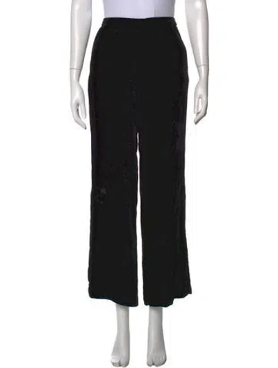 Pre-owned Reformation Wide Leg Pants In Black