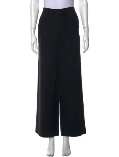 Pre-owned Reformation Wide Leg Pants In Black