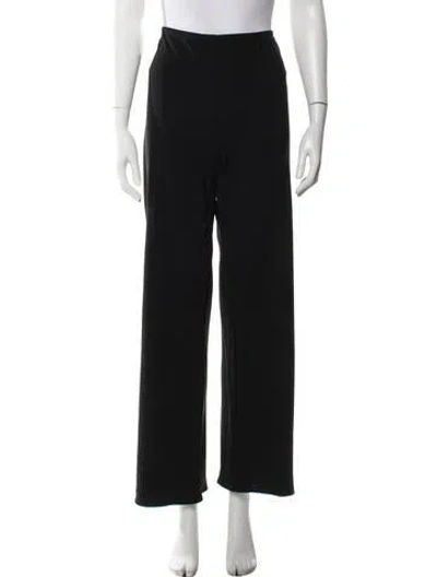 Pre-owned Reformation Wide Leg Pants In Black