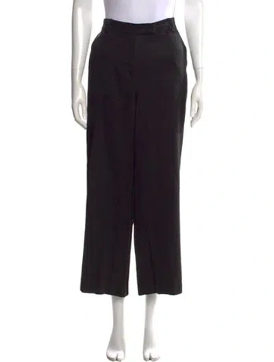 Pre-owned Reformation Wide Leg Pants In Black