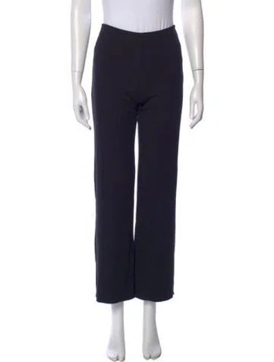 Pre-owned Reformation Wide Leg Pants In Black