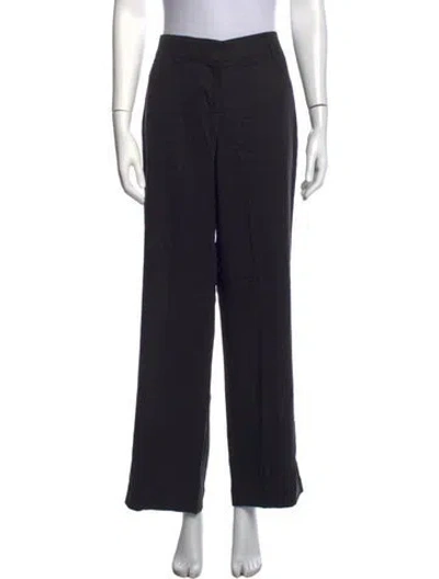 Pre-owned Reformation Wide Leg Pants In Black