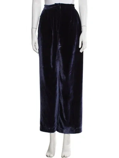 Pre-owned Reformation Wide Leg Pants In Blue