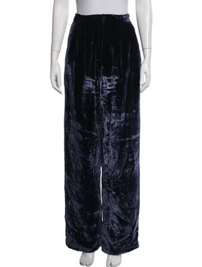 Pre-owned Reformation Wide Leg Pants In Blue