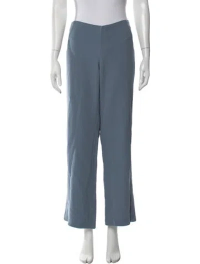 Pre-owned Reformation Wide Leg Pants In Blue