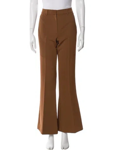 Pre-owned Reformation Wide Leg Pants In Brown