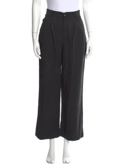 Pre-owned Reformation Wide Leg Pants In Gray