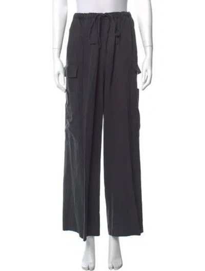 Pre-owned Reformation Wide Leg Pants In Gray