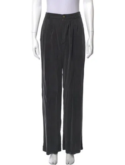 Pre-owned Reformation Wide Leg Pants In Gray