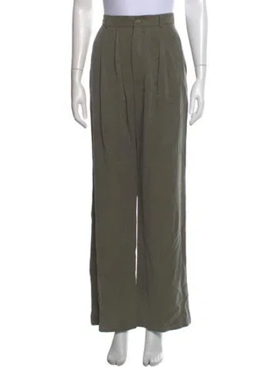 Pre-owned Reformation Wide Leg Pants In Gray