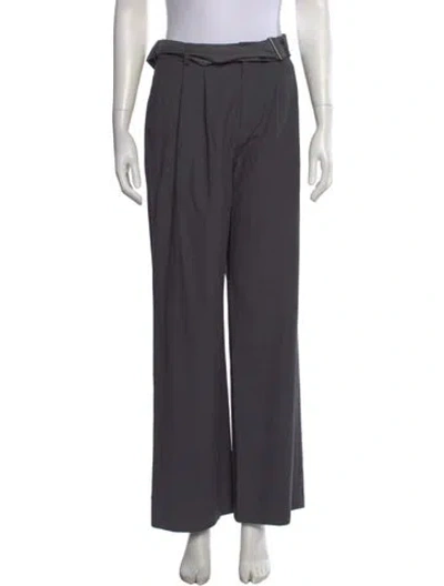 Pre-owned Reformation Wide Leg Pants In Gray