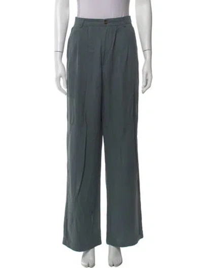 Pre-owned Reformation Wide Leg Pants In Gray