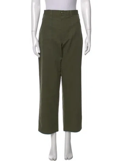 Pre-owned Reformation Wide Leg Pants In Green