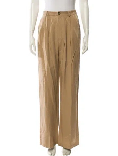 Pre-owned Reformation Wide Leg Pants In Neutral