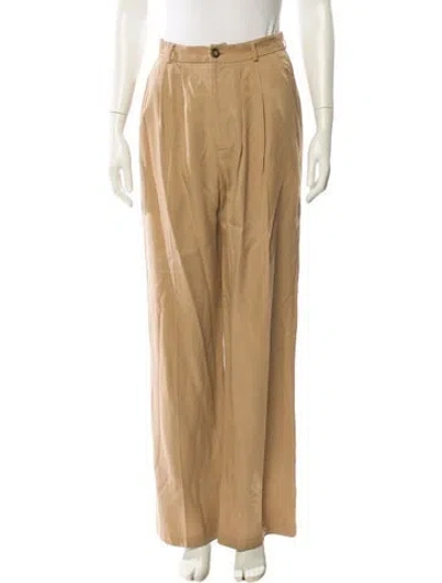 Pre-owned Reformation Wide Leg Pants In Neutral