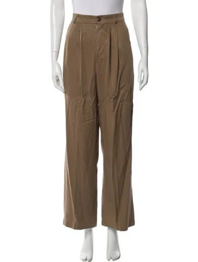 Pre-owned Reformation Wide Leg Pants In Neutral