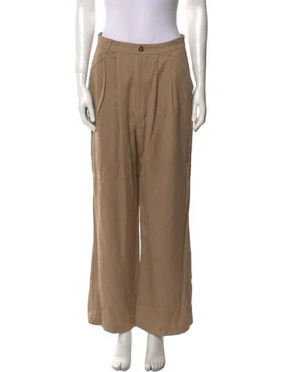 Pre-owned Reformation Wide Leg Pants In Neutral
