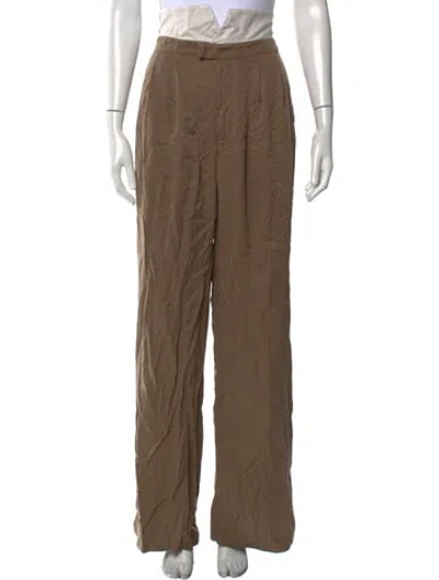 Pre-owned Reformation Wide Leg Pants In Neutral