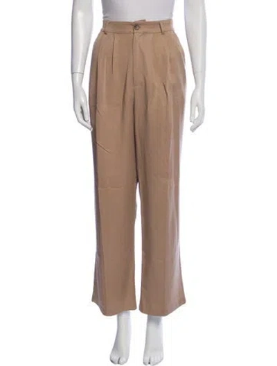 Pre-owned Reformation Wide Leg Pants In Neutral
