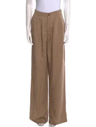 Pre-owned Reformation Wide Leg Pants In Neutral