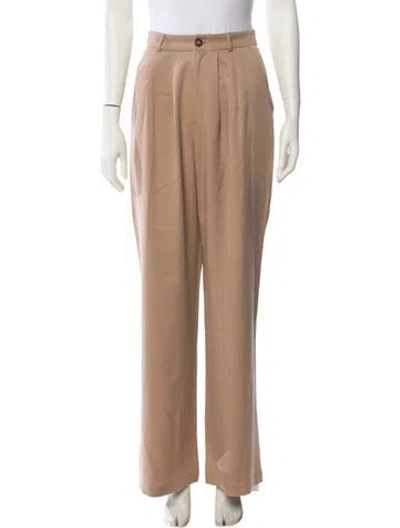 Pre-owned Reformation Wide Leg Pants In Neutral