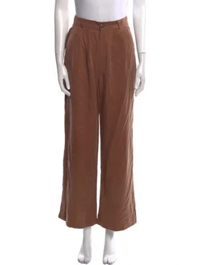Pre-owned Reformation Wide Leg Pants In Neutral