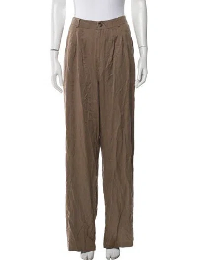 Pre-owned Reformation Wide Leg Pants In Neutral