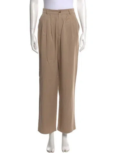 Pre-owned Reformation Wide Leg Pants In Neutral