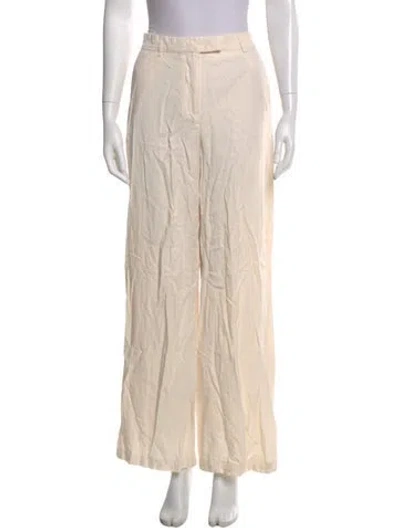 Pre-owned Reformation Wide Leg Pants In Neutral