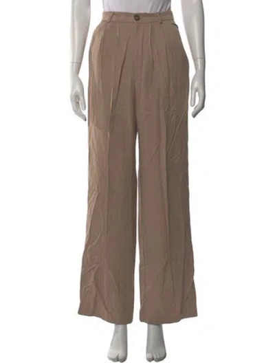 Pre-owned Reformation Wide Leg Pants In Neutral