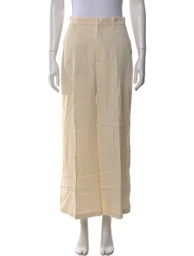 Pre-owned Reformation Wide Leg Pants In Neutral