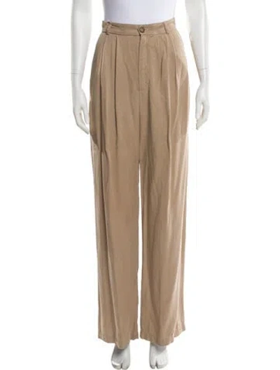 Pre-owned Reformation Wide Leg Pants In Neutral