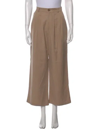 Pre-owned Reformation Wide Leg Pants In Neutral